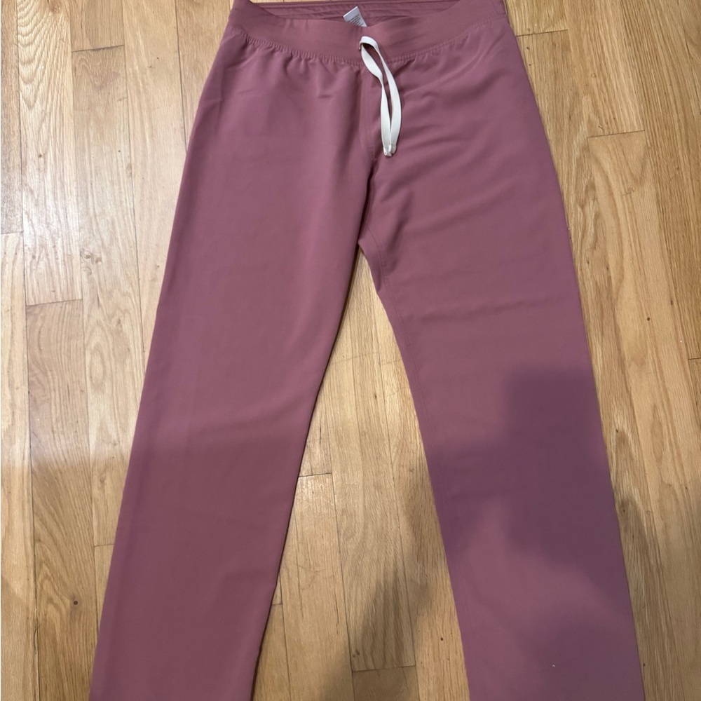 Figs Mauve Straight Leg Pants medium